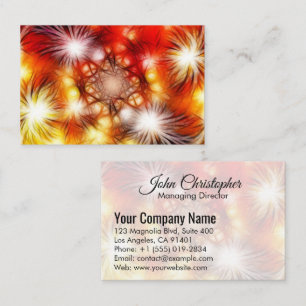 Abstract vuurwerk sterren achtergrond visitekaartje
