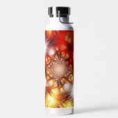 Abstract vuurwerk sterren achtergrond waterfles (Links)