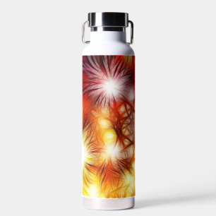 Abstract vuurwerk sterren achtergrond waterfles