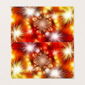 Abstract vuurwerk sterren ontwerp aangepaste sjabl visitekaartje (Buitenkant ongevouwen)