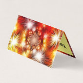 Abstract vuurwerk sterren ontwerp aangepaste sjabl visitekaartje (Achterkant)