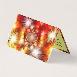 Abstract vuurwerk sterren ontwerp aangepaste sjabl visitekaartje