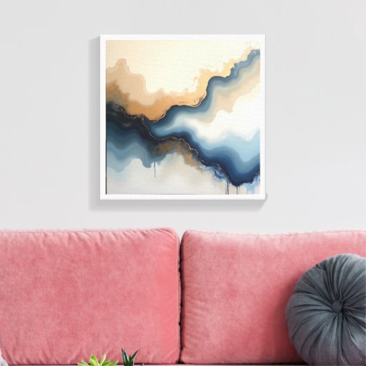 Abstract Wall Art Canvas Afdruk (Insitu (Woonkamer))