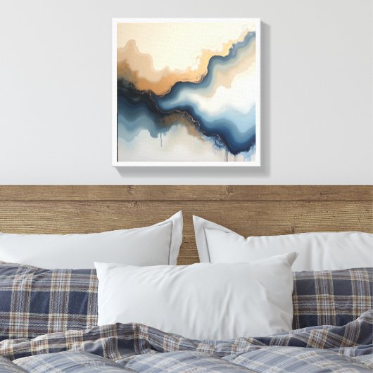 Abstract Wall Art Canvas Afdruk (Insitu (Slaapkamer))
