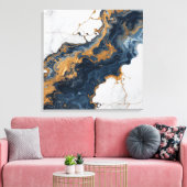 Abstract Wall Art Canvas – Modern Minimalist (Insitu (Woonkamer))