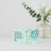 Abstract Wallpaper Fine  Floral Visitekaartje (Staand voorkant)