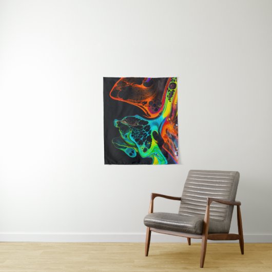 abstract wandkleed (In situ)