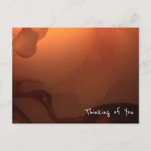 Abstract Warm Licht & Textuur 1: "Denk aan Jou" Briefkaart