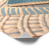 Abstract warme gezellige Boho stijl Poster (Hoek)