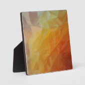 Abstract Warmth: Impressionist Mosaic Fotoplaat (Voorkant)