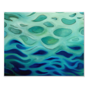 Abstract water en vocht foto afdruk