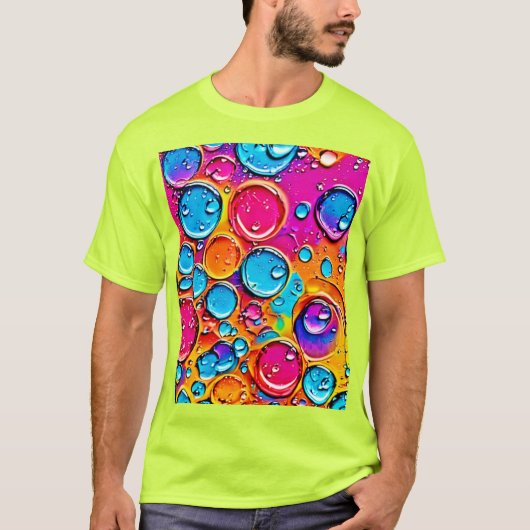 Abstract water laat kunst vallen t-shirt (Voorkant)
