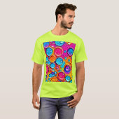 Abstract water laat kunst vallen t-shirt (Voorkant volledig)