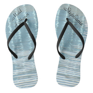 Abstract Water Maid of Honor Bruiloft Teenslippers