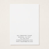 Abstract Water Oorbel Sieraden Display Kaart (Achterkant)