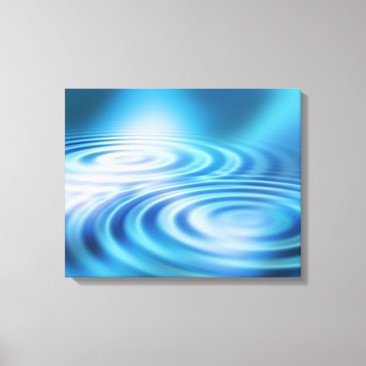 Abstract water rimpels verpakt canvas print (Voorkant)