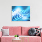 Abstract water rimpels verpakt canvas print (Insitu (Woonkamer))