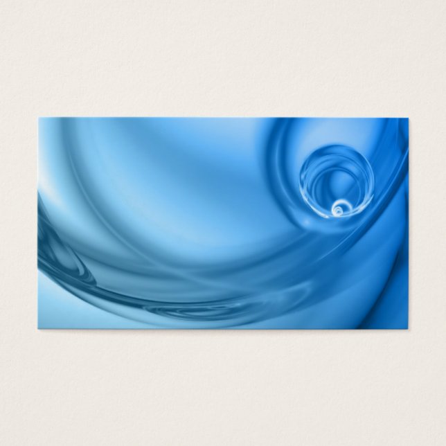 Abstract Water Swirl Textured Visitekaartje (Voorkant)