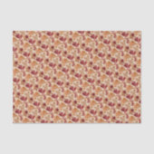 Abstract Watercikir Pattern in Warm Autumn Colors Tissuepapier (Voorkant)