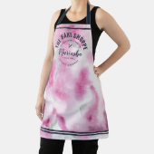 Abstract Watercolor Bakkerij Roze Tie-Dye Schort (Insitu)