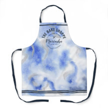 Abstract Watercolor Bakkerij Winkel Blauwe Tie-Dye