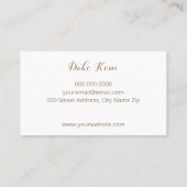 Abstract Watercolor Business Card in Pearl Visitekaartje (Achterkant)