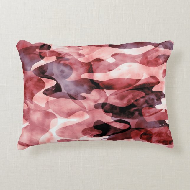 Abstract watercolor camouflage: tie-dye. accent kussen (Voorkant)