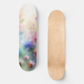Abstract Watercolor Florals Skateboard (Voorkant)