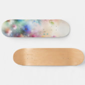 Abstract Watercolor Florals Skateboard (Horizontaal)