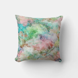 Abstract Watercolor Grunge Oceaanpatroon  Kussen