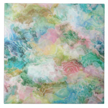 Abstract Watercolor Grunge Oceaanpatroon