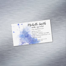 Abstract watercolor lichtblauwe spat brushstreek