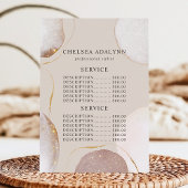 Abstract Watercolor Luxe Goud Service Prijs Menu