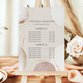 Abstract Watercolor Luxe Goud Service Prijs Menu