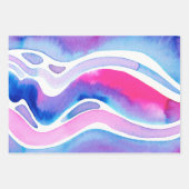 Abstract watercolor ontwerp inpakpapier vel (Voorkant)
