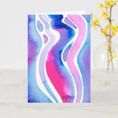 Abstract watercolor ontwerp kaart (Gele Bloem)