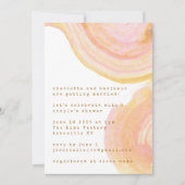 Abstract Watercolor Paint Swirl Couples Shower Kaart (Voorkant)