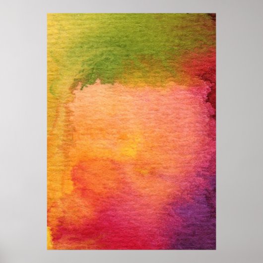 Abstract watercolor painted background poster (Voorkant)