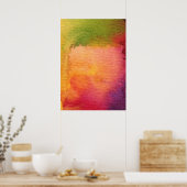 Abstract watercolor painted background poster (Keuken)