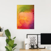 Abstract watercolor painted background poster (Thuiskantoor)