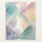 Abstract Watercolor  Planner (Voorkant)