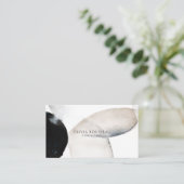 Abstract Watercolor Shapes Consultant Visitekaartje (Staand voorkant)