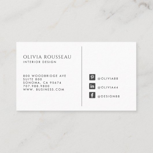 Abstract Watercolor Shapes Consultant Visitekaartje (Achterkant)