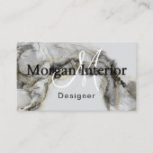 Abstract Watercolor Shapes Interior Designer  Visitekaartje (Voorkant)