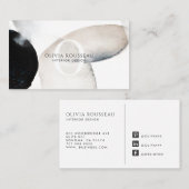 Abstract Watercolor Shapes Interior Designer Visitekaartje (Voorkant / Achterkant)