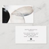 Abstract Watercolor Shapes Therapist  Visitekaartje (Voorkant / Achterkant)