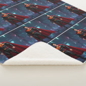 Abstract Watercolor Sherpa Blanket Deken (3/4)