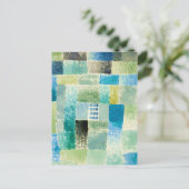 Abstract watercolor window by Paul Klee Briefkaart (Staand voorkant)