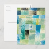 Abstract watercolor window by Paul Klee Briefkaart (Voorkant / Achterkant)