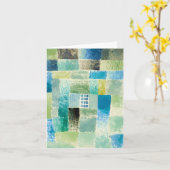 Abstract watercolor window by Paul Klee Kaart (Gele Bloem)